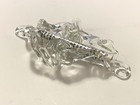 Brand New Vintage Eva Schonfeld Hand Blown Art Glass Mezuzah With Scroll