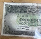 Australia 1 Pound 1953-1960  P-30 Commonwealth Bank 