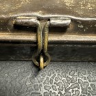 Antique Hand Hammered Iron Cash Box 8x6 Deed Box Vintage Blacksmith Strongbox