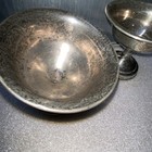 Silver Scrap Weighted Sherbet Bowls Lot Of 2