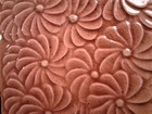 3 Tiles Antique Cambridge Art Tile Works Flowing Brown Flower Petals