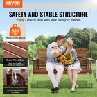 Vevor 5ft Porch Swing Bench Wooden Hanging Outdoor Garden Patio Courtyard Brown