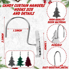 13 Pcs Christmas Shower Curtain Set For Bathroom Decor 72  W X 72  H Red And Bla