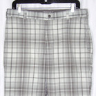 Nike Golf Dri-fit Straight Leg Gray Plaid Performance Chino Pants Men s 32 X 30