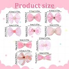 Dog Bows  20 Pcs Cute Dog Hair Bows With Rubber Bands Pink Dogs Accessories Mix