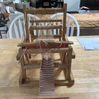 Vintage Brio Tabletop Folding Wooden Weaving Loom Made In Sweden No Box