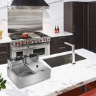 5000w Commercial Stainless Steel Deep Fryer With Basket - 12 7qt Dual Electric