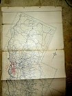 Vintage Large Map Constructive Mileage California State  Public Utilities 1967