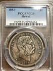 1883 Kingdom Of Hawaii Kalakaua Silver Dollar Territorial Issues Pcgs Vf 25 