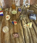 Lot Of 23 Enamel 80s Vintage Vfw Pinback Pins Ky  Ms  Nc