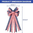 Sy Super Bang 2pcs 4th Of July Decorations  Red White Blue Wreath Decor For Fron