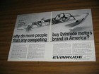1960 Print Ad Evinrude Outboard Motors Milwaukee wi