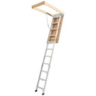 Attic Ladder 375lbs   170kg Capacity For 7 66 To 10 25 Ft Ceilings Aluminum
