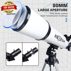 Telescope 80mm Aperture 600mm - Astronomical Portable Refracting Telescope Fully