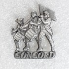 Concord Revolutionary War Minutemen Pinback Button Lapel Pin