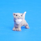 Hagen Renaker Miniature Persian Kitten Standing Vtg Grey Cat Head Up Figurine