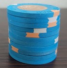  1 The Quad Las Vegas Lot Of 11 Casino Chips  some Slighly Warped 