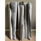 Set Of 3 Gray Cordless Roman Shades Room Darkening 30 5 W X 72 L