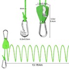 4pcs 13ft Heavy Duty Rope Pulley Tie Down Straps 150lb Load Outdoor Tensioners
