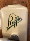 Vintage Dutch Wall Coffee Koffie Grinder Mill Mounted On Pine Board Glass Cup