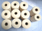 New Lot Of 11 Vintage Cotton Carpet Warp Yarn Weaving Loom Rugs Natural   Ivory
