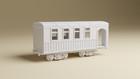 Wargaming Train Set With Locomotive  3 Cars And Tracks  28mm Terrain