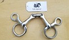 Horse Hanging Cheek Snaffle Bit Baucher Lozenge Fat With Oval Link Polish Steel