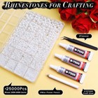 Briskbloom 10000pcs White Flatback Pearls  Mixed 2mm 3mm 4mm 5mm 6mm 8mm 10mm   