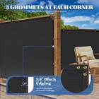 Black 6  X 50  Fence Privacy Screen Windscreen Mesh Shade Cover Garden Outdoor