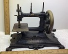 1800s Antique Muller No 13 Child   s Sewing Machine W  Ornate Cast Iron Base Works