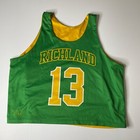 Richland Bombers Basketball Jersey Women s Green   Gold Reversible  13 Large