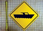 Marina Motor Boat Zone 16 Inch Diag Metal Indoor Outdoor Sign