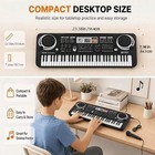 61-key Electronic Piano Keyboard Set Built-in Mic Music Sheets