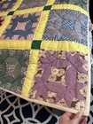 Vintage Handmade Quilt Cotton Patchwork Bedspread Hands All Around