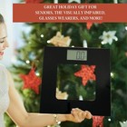 500lb Extra Wide Glass Digital Scale   Talking Bathroom Scale   Voice Display Sc