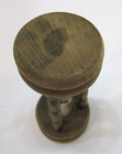 Vintage 1970 s Working Hourglass White Sand Kitchen Timer 4  Tall Wood Frame B