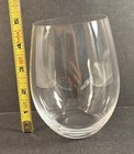 Riedel    o    Rounded Crystal Stemless Red Wine Tumbler Glasses 5    Tall 3    Top 3   