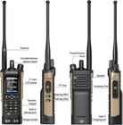 Baofeng Radio Uv32 Ham Radio Handheld 10w Rechargeable Walkie Talkies Long Range