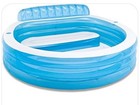 Intex Swim Center Inflatable Family Lounge Pool With Built In Bench New 90x86x31