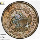 1835 H10c Capped Bust Half Dime Pcgs Au Details Proof Like Toner