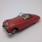 Vintage 1950   s Bandai Red Jaguar Convertible Tin Friction Car Japan 9 5     look 