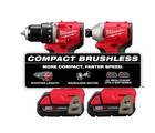 Milwaukee M18 Compact Brushless 2-tool Combo Kit