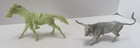 Vintage Louis Marx Longhorn Bull And Horse For Western  Playset 1950s