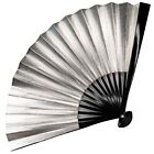 Vtg Japanese Gold   Silver Bamboo   Washi Folding  sensu Fan Formal Occasions  F