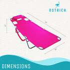 Ostrich Chaise Lounge  Facedown Beach Camping Pool Tanning Chair  Pink open Box 