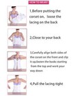 Women Sexy Overbust Corset Lace Up Boned Lingerie Sexy Bustier Tops g-string Set