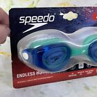 Speedo Adult Endless Horizon Swim Goggles Blue Colored Uv Protection Sealed