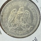 Mexico 50 Cents 1917  800 Coin Silver Large-size  Key-date  Moneda Plata Escasa 