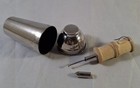 Art Deco Novelty Chrome Cocktail Shaker Needle Case Sewing Kit Germany 1920s