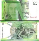 Gibraltar 5 Pounds  2011  P-35  Unc X 100 Pcs Bundle Pack